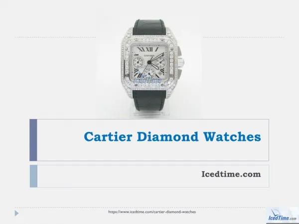 Luxury Cartier Diamond Watches IcedTime