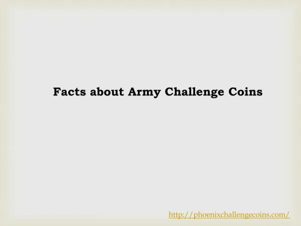 Facts about Army Challenge Coins