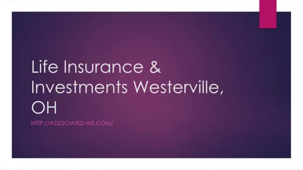 Life Insurance & Investments Westerville, OH