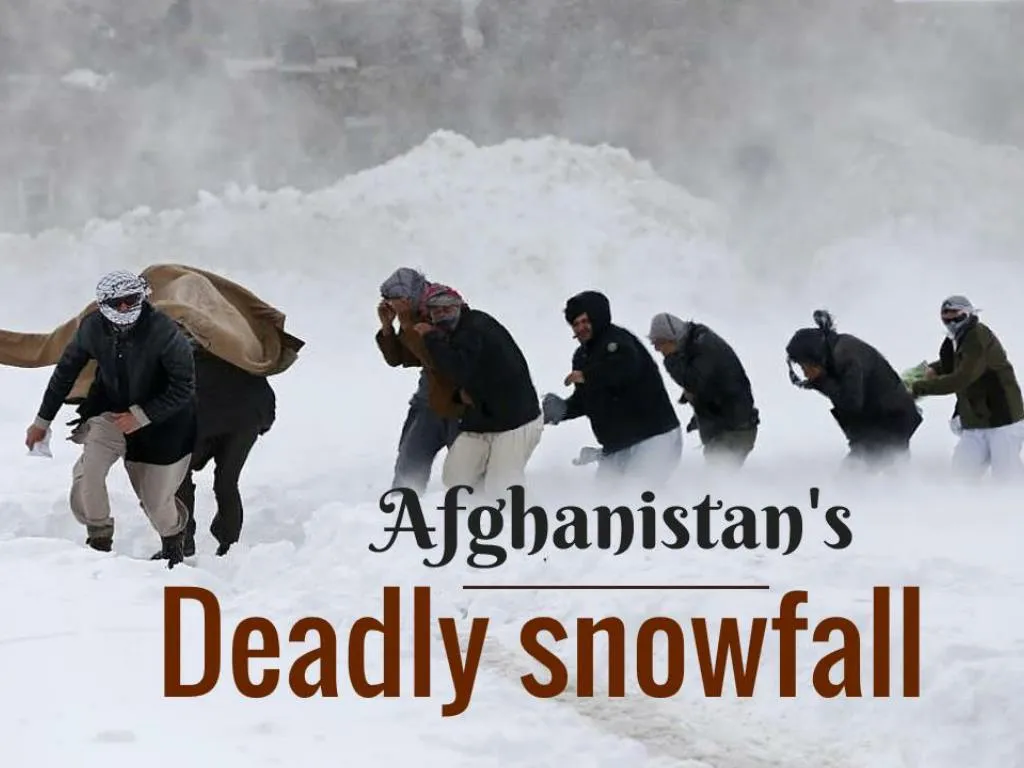 afghanistan s deadly snowfall