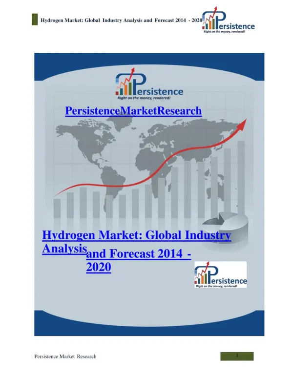 Hydrogen Market: Global Industry Analysis and Forecast 2014