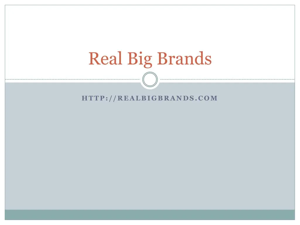 real big brands