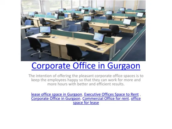 Corporate Office in Gurgaon