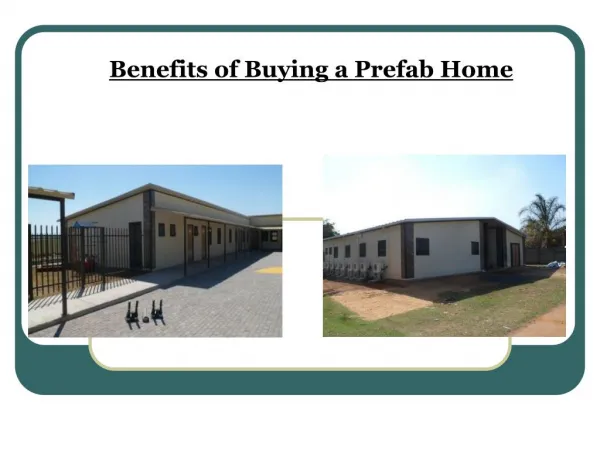 Benefits of Buying a Prefab Home