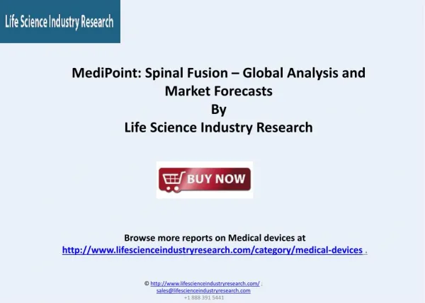 Spinal Fusion Global Analysis and Market Report