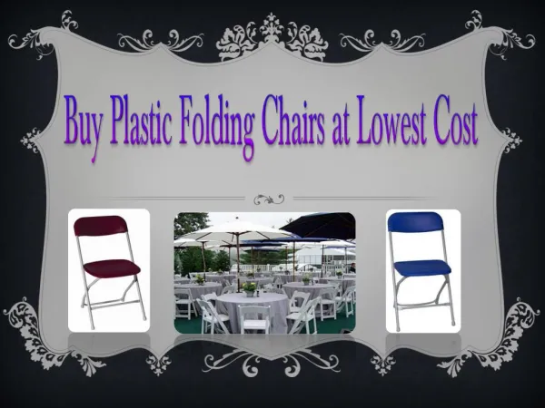 Buy Plastic Folding Chairs at Lowest Cost