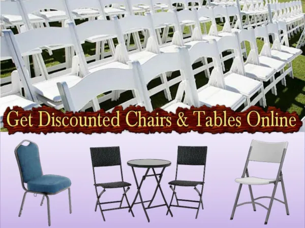 Get Discounted Chairs & Tables Online