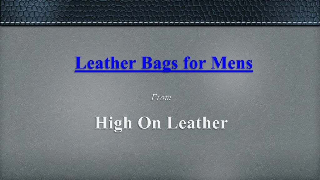 leather bags for mens
