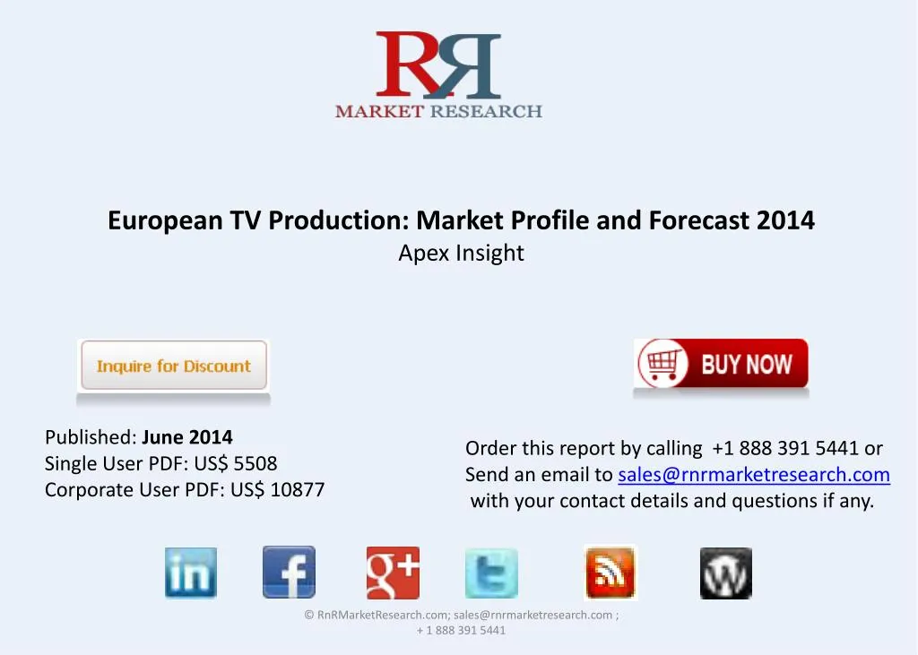 european tv production market profile and forecast 2014 apex insight
