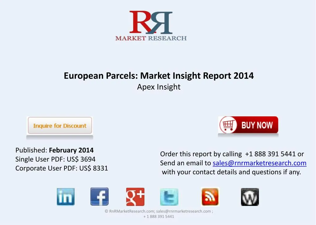 european parcels market insight report 2014 apex insight