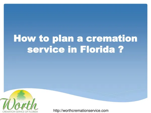 How to plan a cremation service in Florida?