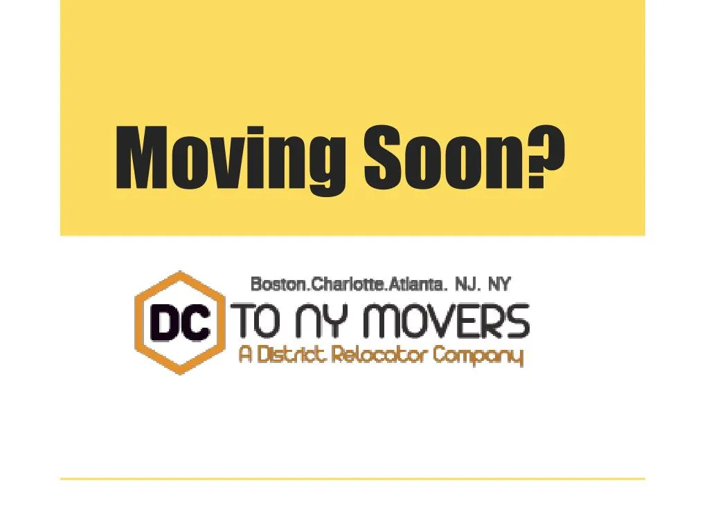 moving soon