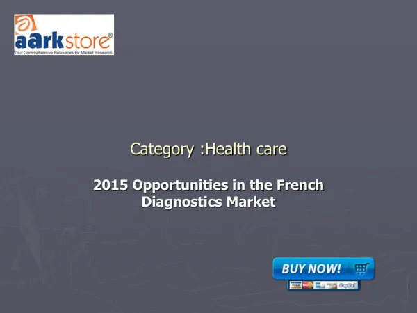 2015 Opportunities in the French Diagnostics Market