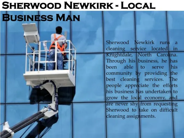 Sherwood Newkirk - Local Business Man
