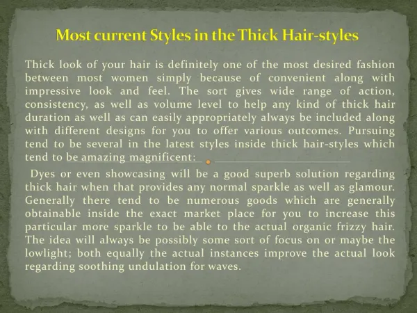 Most current Styles in the Thick Hair-styles.pptx