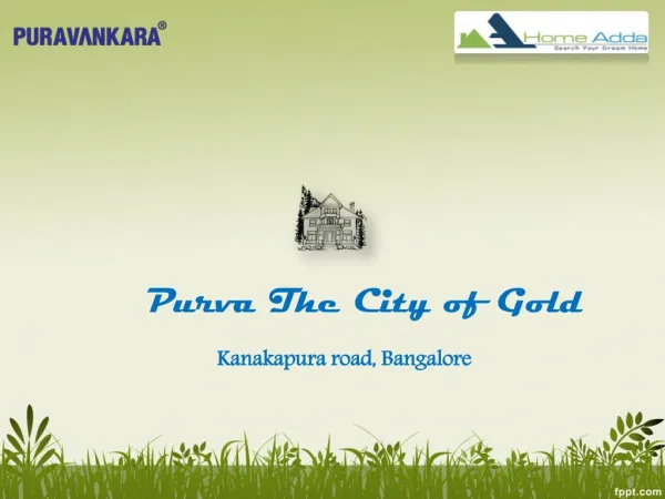 Purva City of Gold Kanakapura Road availability