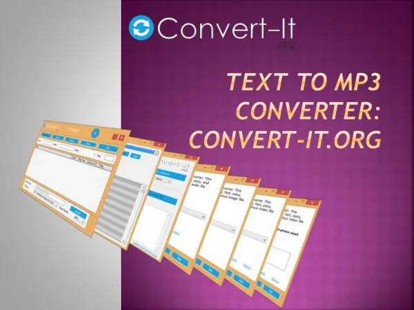 Text to MP3 Converter Convert-it.org