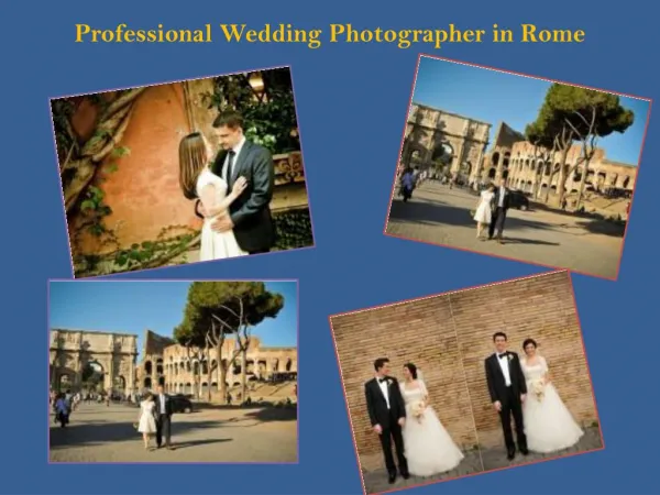 Professional Wedding Photographer in Rome