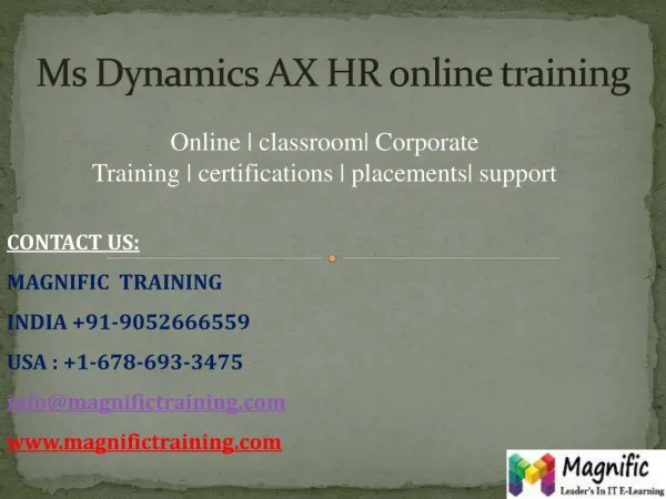 ms dynamics ax hr online training