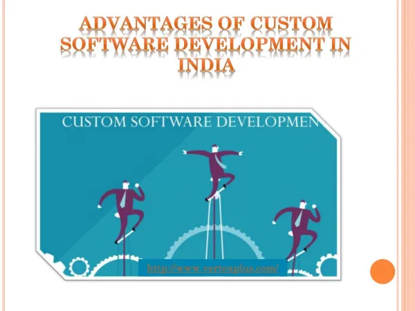 Advantages Of Custom Software Development In India