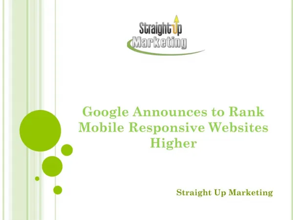 Google Announces to Rank Mobile Responsive Websites Higher