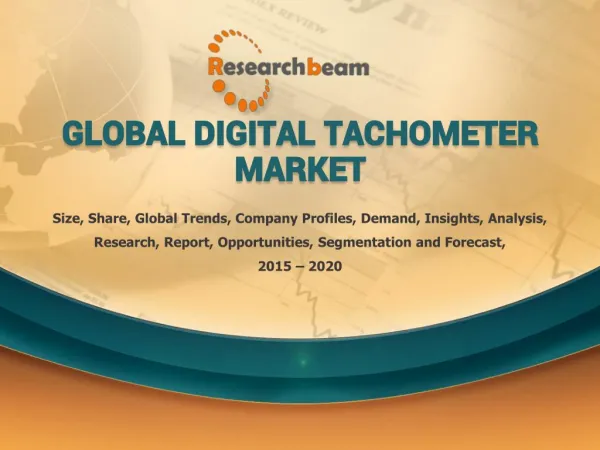 Global Digital Tachometer Industry 2015 Market Research