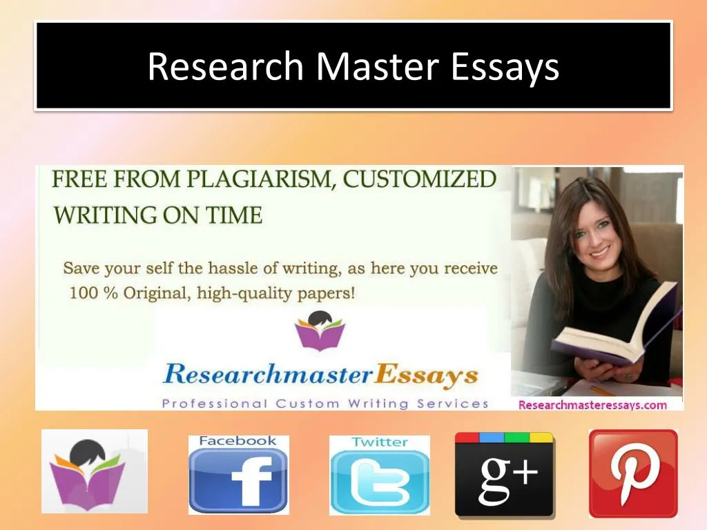 research master essays