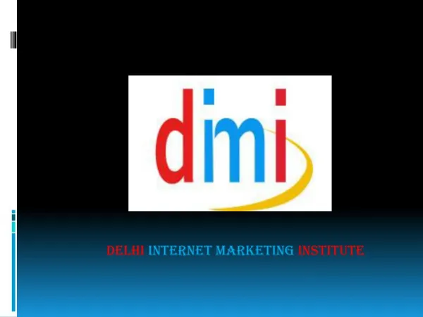 Internet marketing institute in Delhi