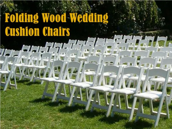 Folding Wood Wedding Cushion Chairs