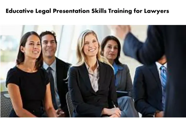 Legal Presentation Skills Training