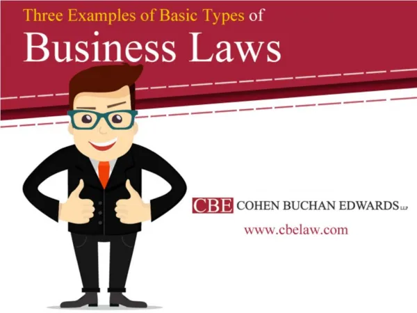 Three Examples of Basic Types of Business Laws