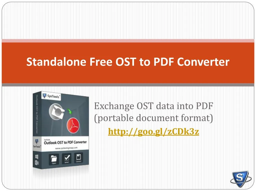 standalone free ost to pdf converter