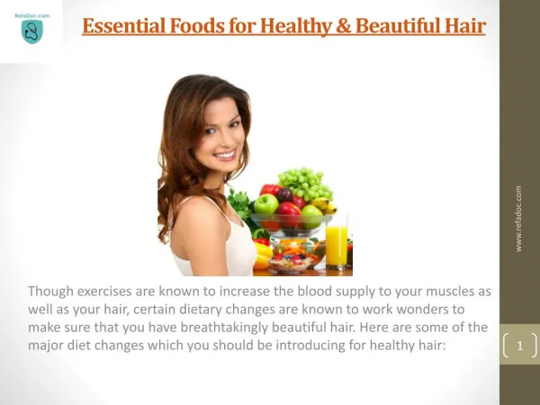 Essential Foods for Healthy & Beautiful Hair