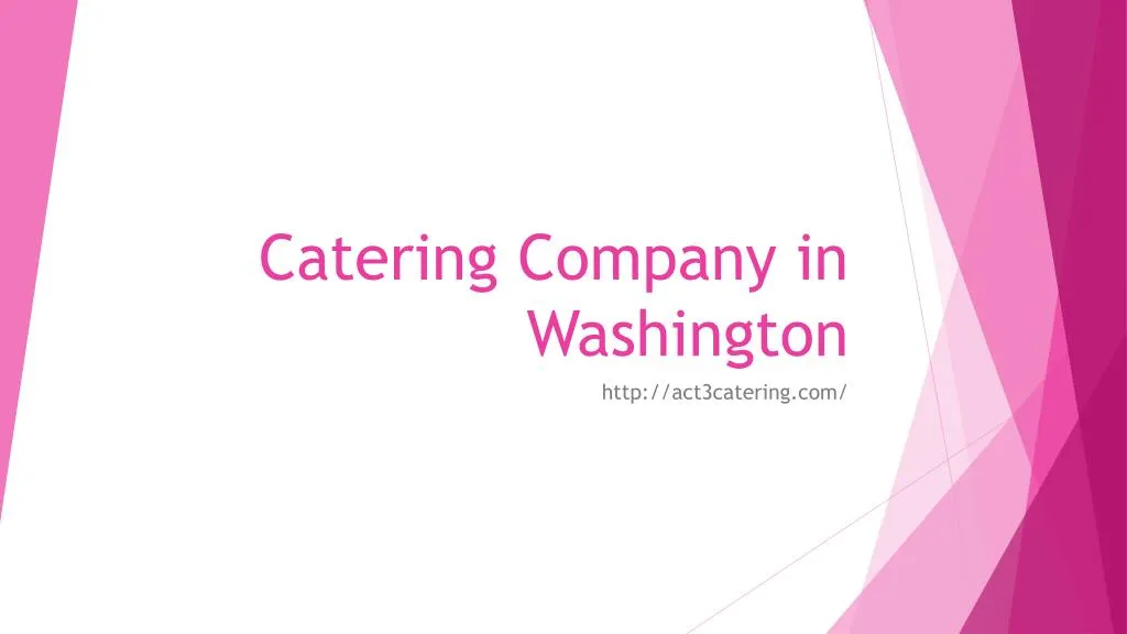 catering company in washington
