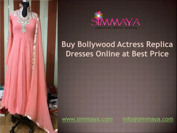 Buy Bollywood Actress Replica Dresses Online at Best Price