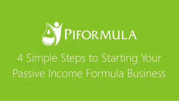 PIFormula 4 Step Turnkey Success System