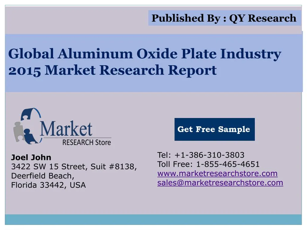 global aluminum oxide plate industry 2015 market research report