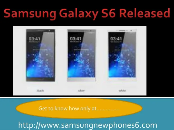 Samsung Galaxy S6 Released