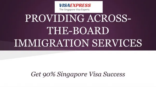 The Singapore Visa Experts