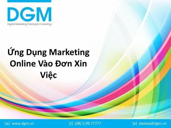 ng d ng marketing online v o n xin vi c