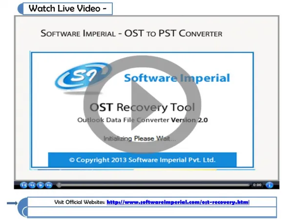 Outlook OST to PST Converter Tool to Move OST to PST