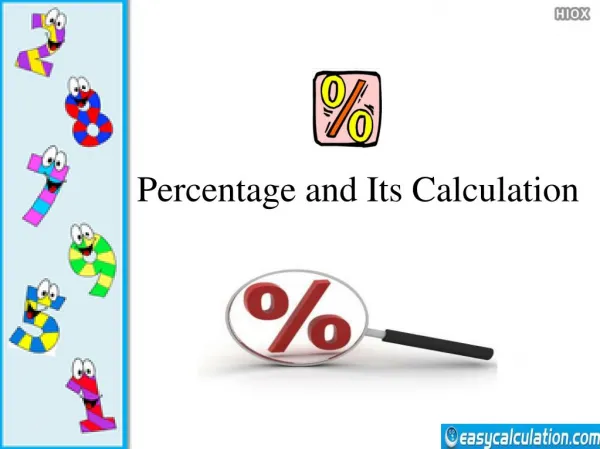 Percentage and its Calculation