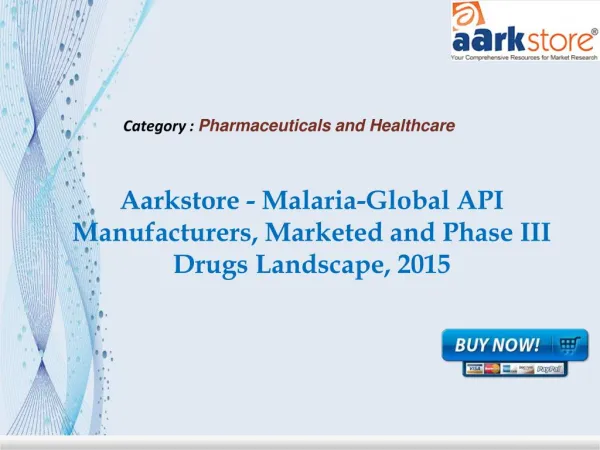Aarkstore - Malaria-Global API Manufacturers
