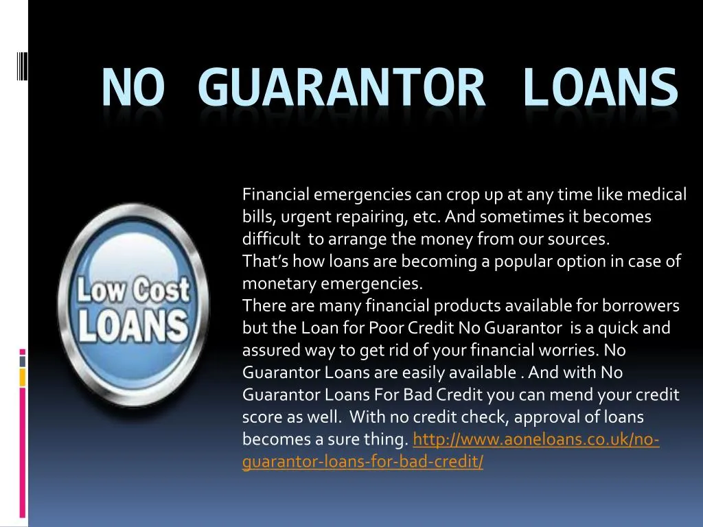 no guarantor loans