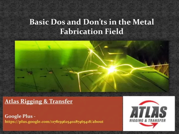 Using the suitable guide when operating in metal fabrication