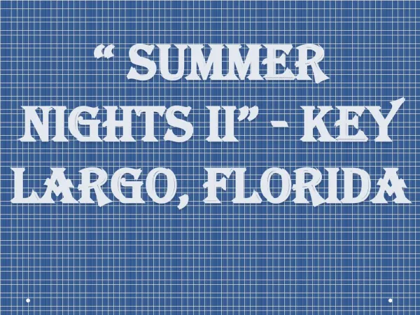 “ Summer Nights II” - Key Largo, Florida