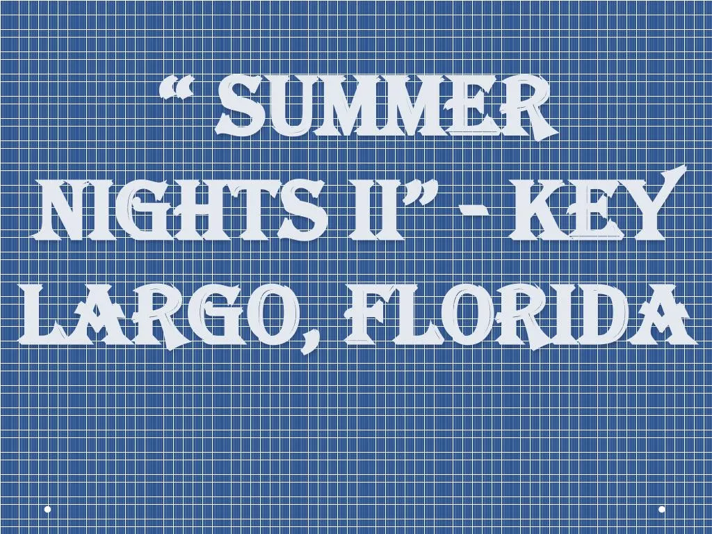 summer nights ii key largo florida