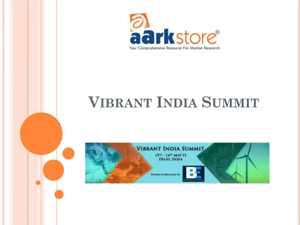 Conference Aarkstore - Vibrant India Summit