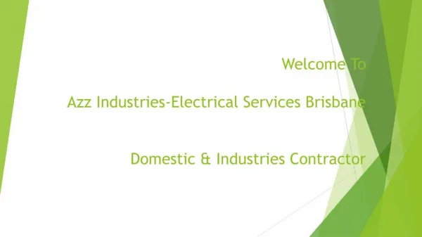 Industrial Electrician Brisbane