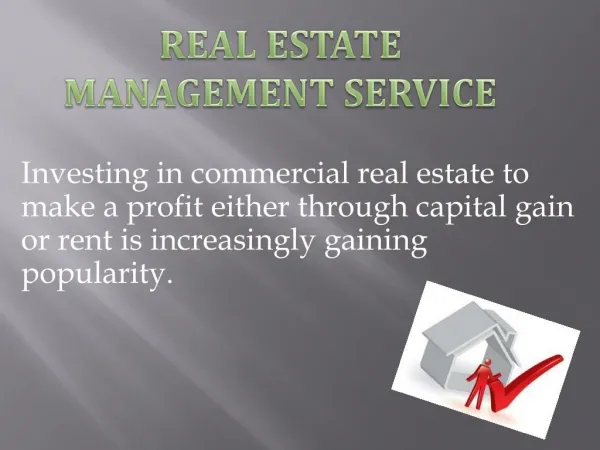 Real Estate Management Service